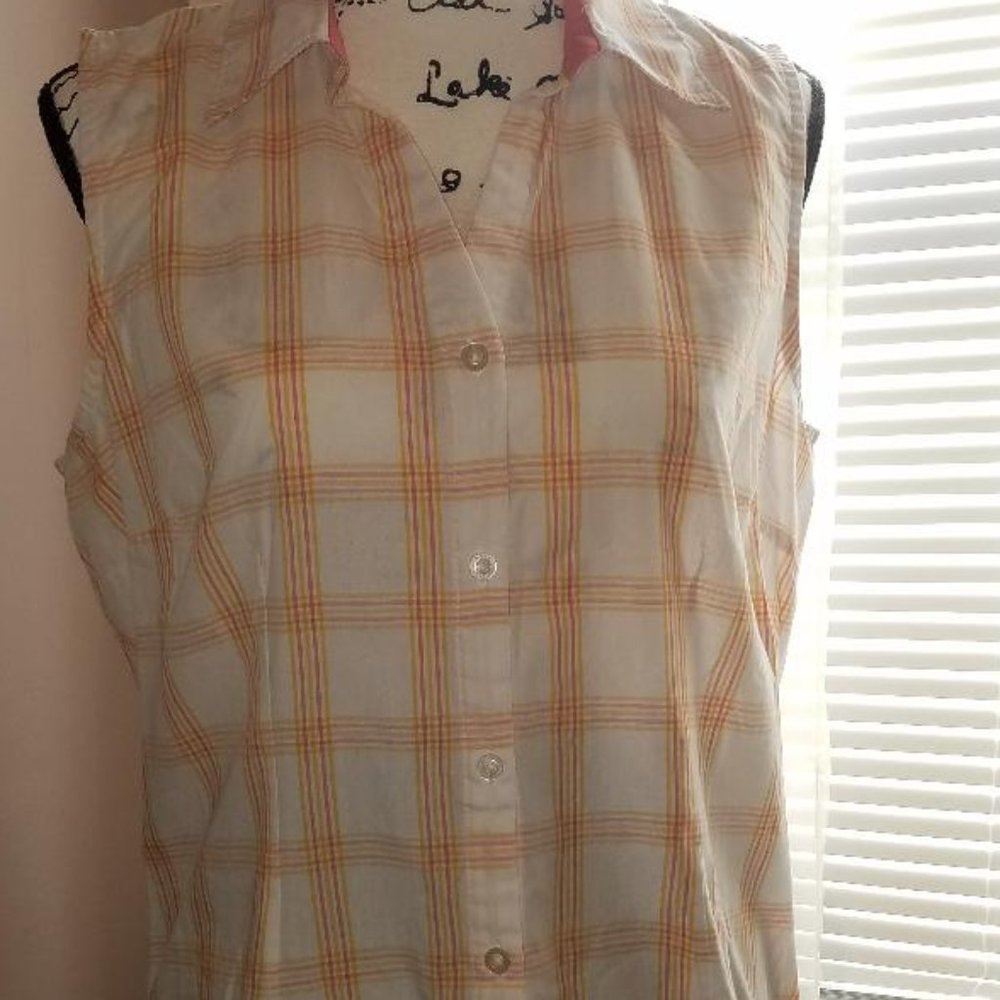 Basic editions sleeveless blouse